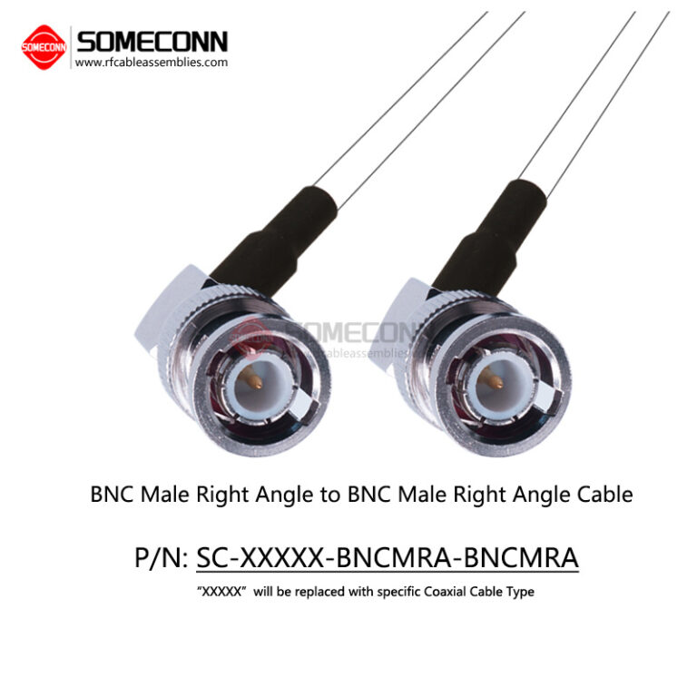 BNC Male Right Angle to BNC Male Right Angle Cable