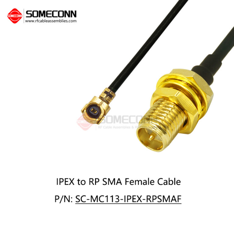 IPEX to RP-SMA Female Cable, U.FL to RP-SMA female pigtail cable