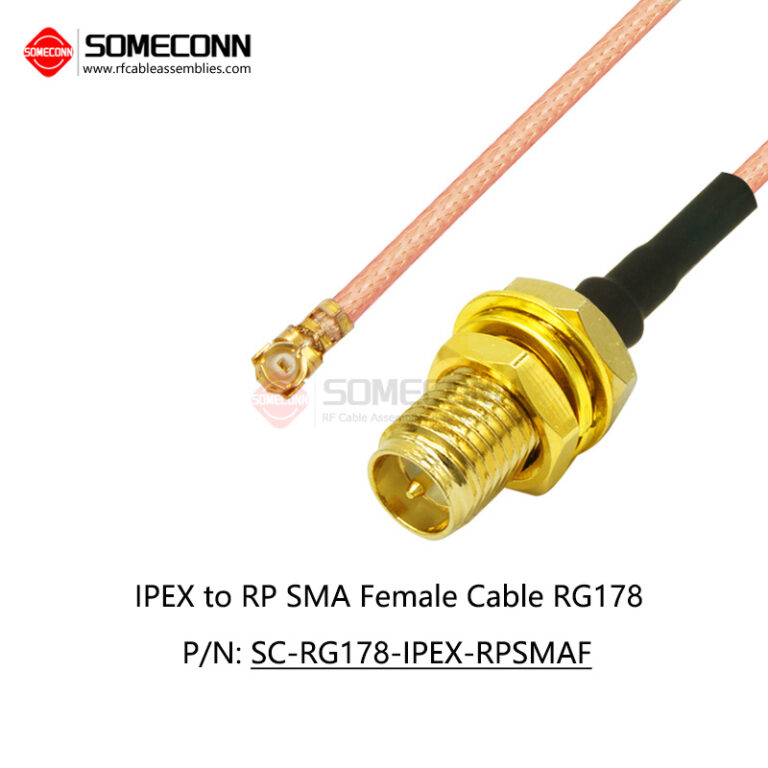 IPEX to RP-SMA Female Cable, U.FL to RP-SMA female pigtail cable