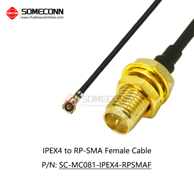 IPEX4 to RP SMA Female Cable and MHF4 to RP SMA female pigtail cable