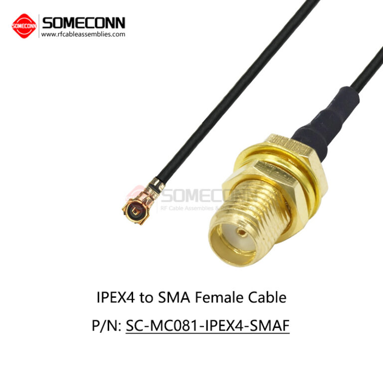 IPEX4 to SMA Female Cable, MHF4 to SMA female pigtail cable
