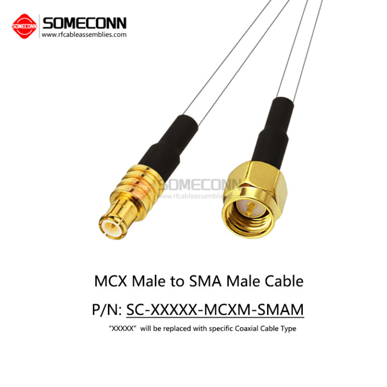MCX Male to SMA Male Cable