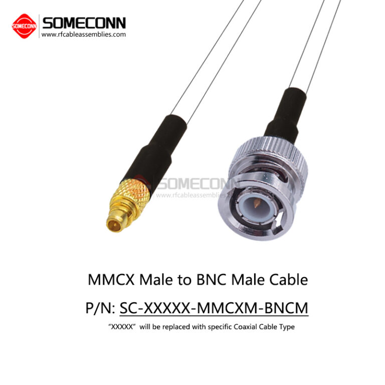 MMCX Male to BNC Male Cable