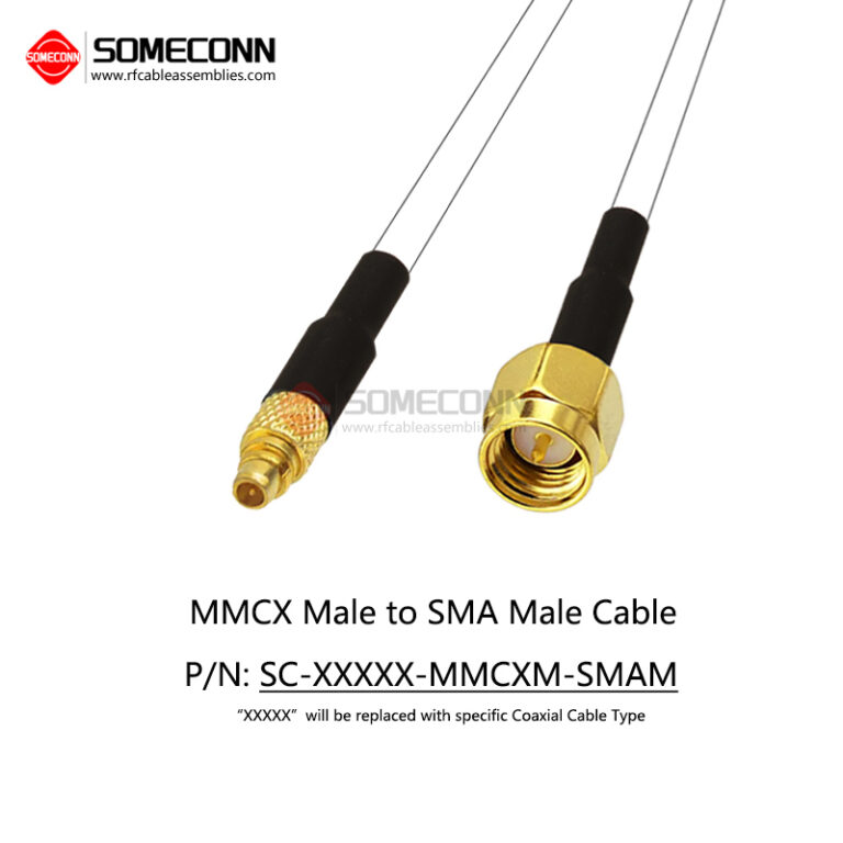 MMCX Male to SMA Male Cable