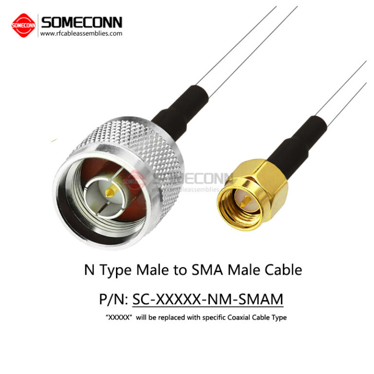 N Type Male to SMA Male Cable