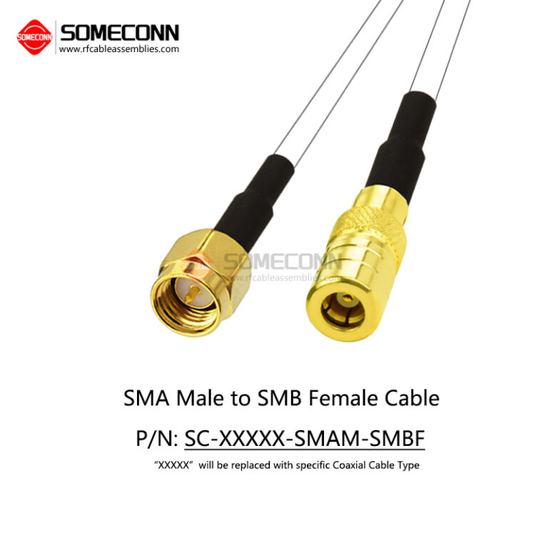 SMA Male to SMB Female Cable