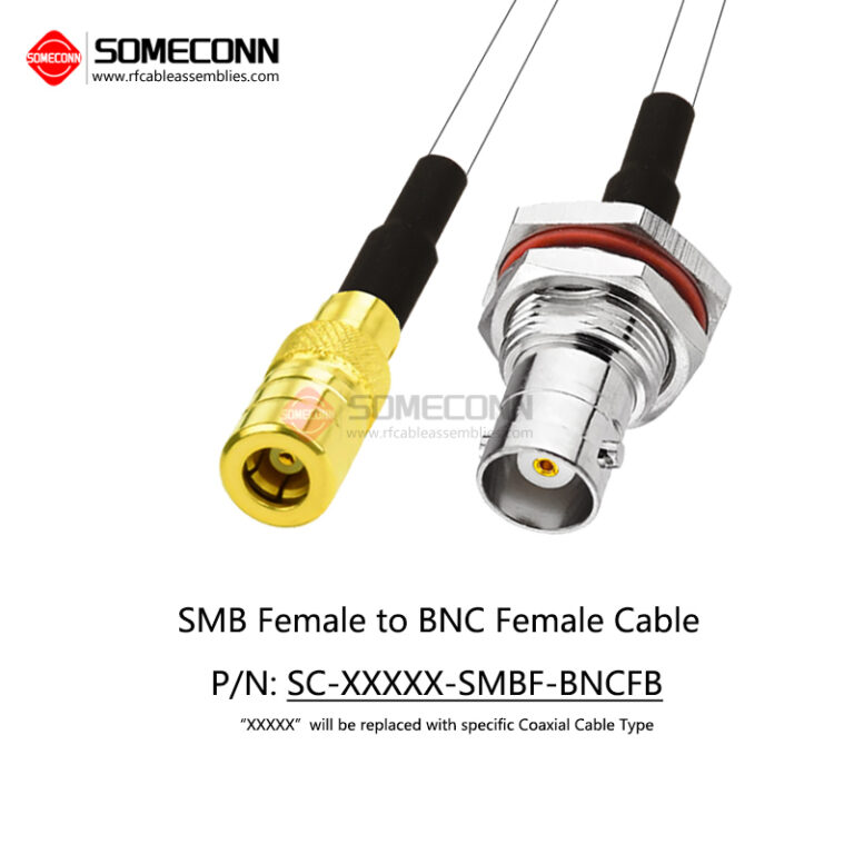 SMB Female to BNC Female Cable
