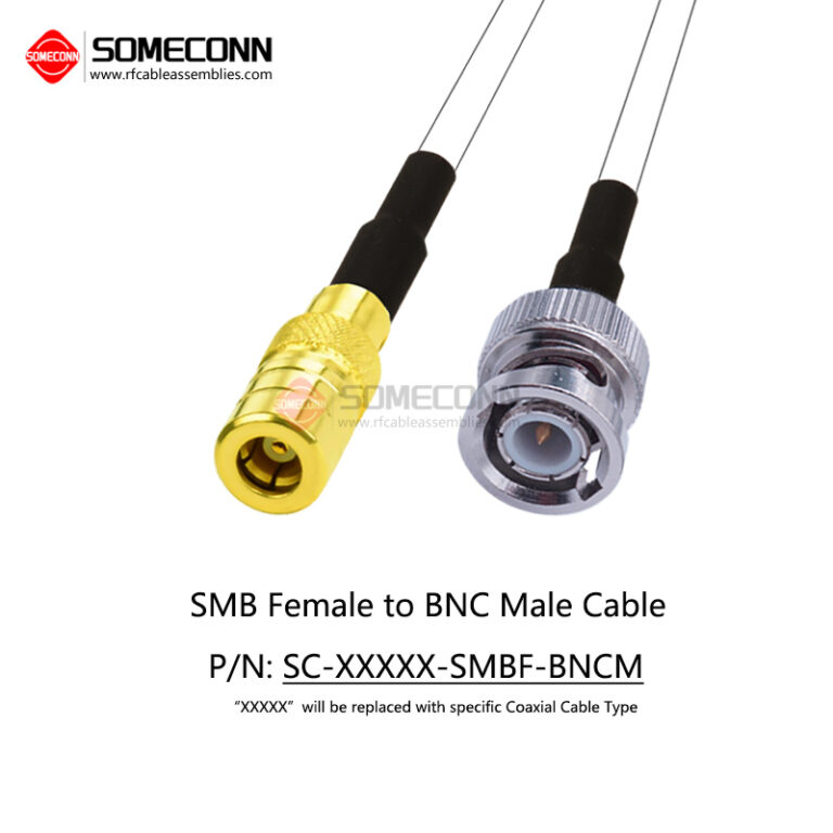 SMB Female to BNC Male Cable