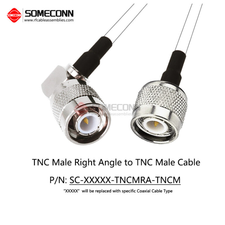 TNC Male Right Angle to TNC Male Cable